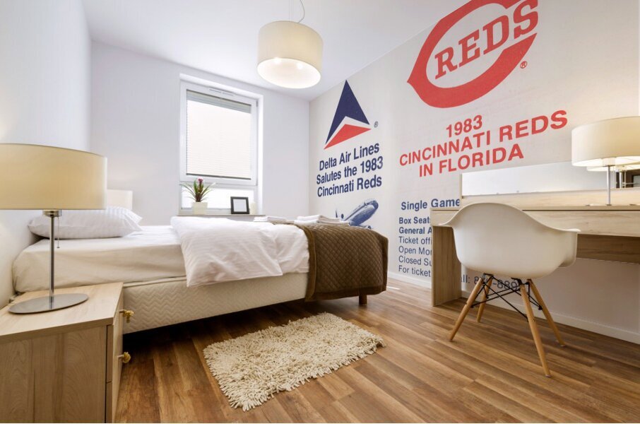 1983 Delta Airlines Cincinnati Reds Ad Mural print