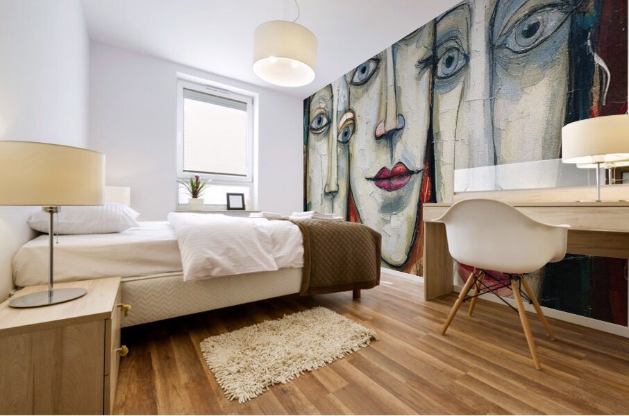 Three Good Friends Mural print