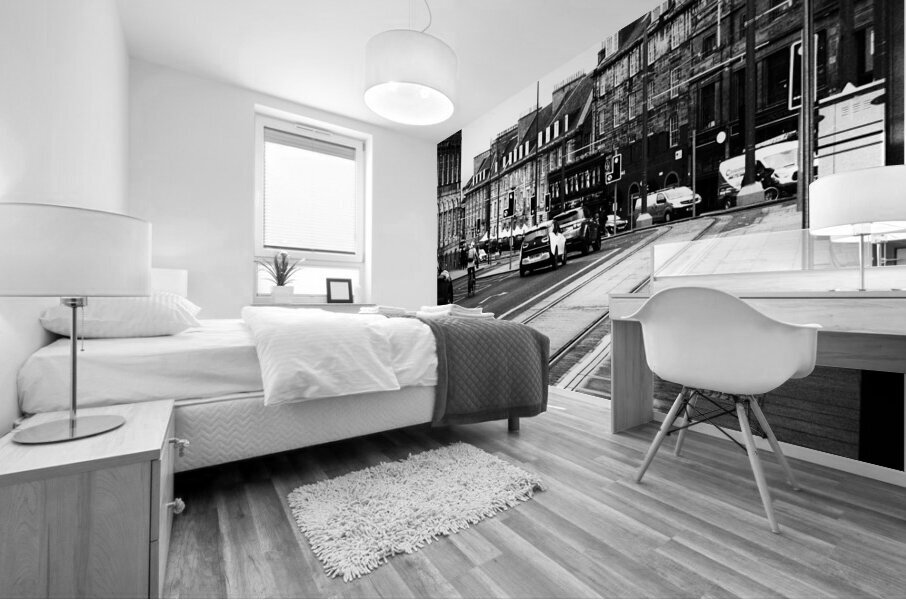 Everyday Lifes Moments- Edinburgh City Street                                                                                                                       Mural print