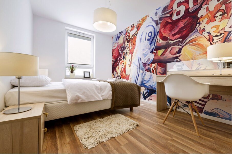 Niners Get Unitas Mural print