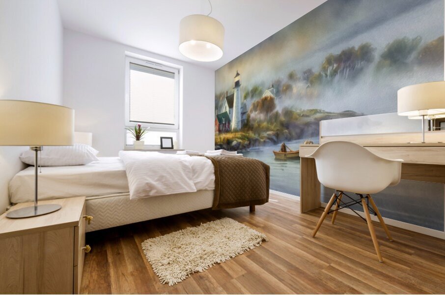 Lighthouse Keepers Home Mural print