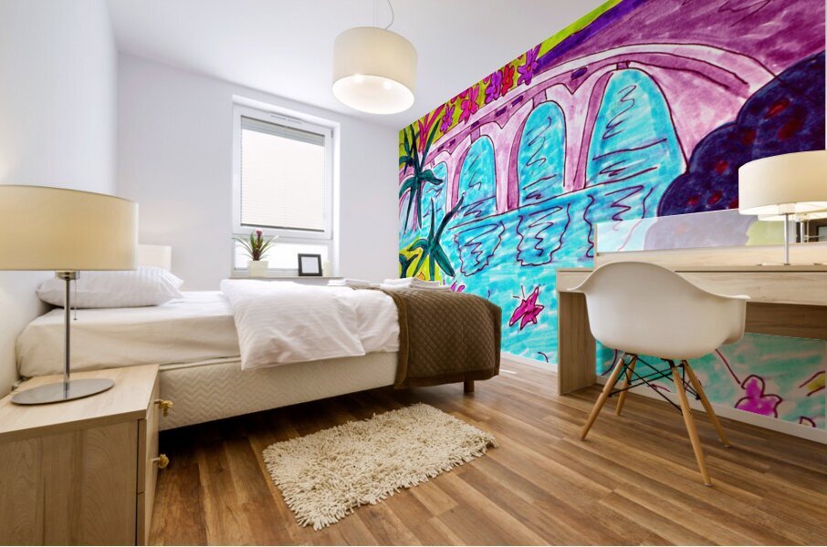 Abstract Garden Mural print