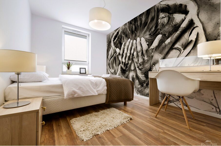 ArtX 503 woman praying Mural print