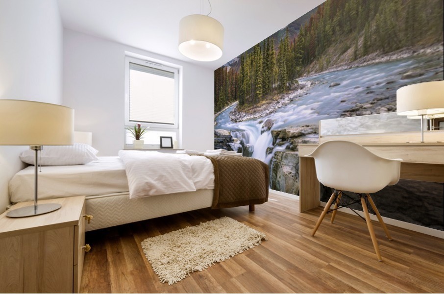 Sunwapta Falls Final (1 of 1) Mural print