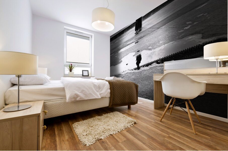 Everyday Lifes Moments- Waiting for the Train  Mural print