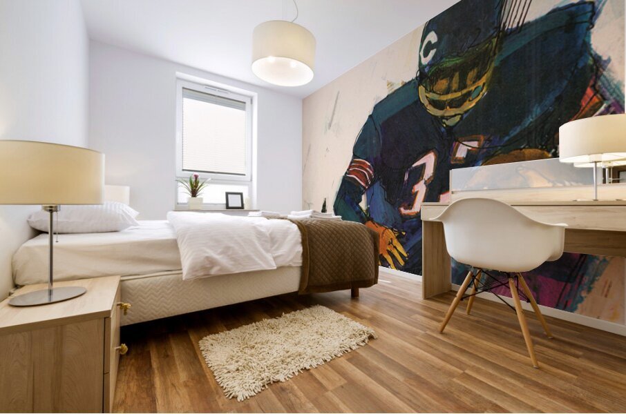 1967 Chicago Bears Art by Terry Smith Mural print