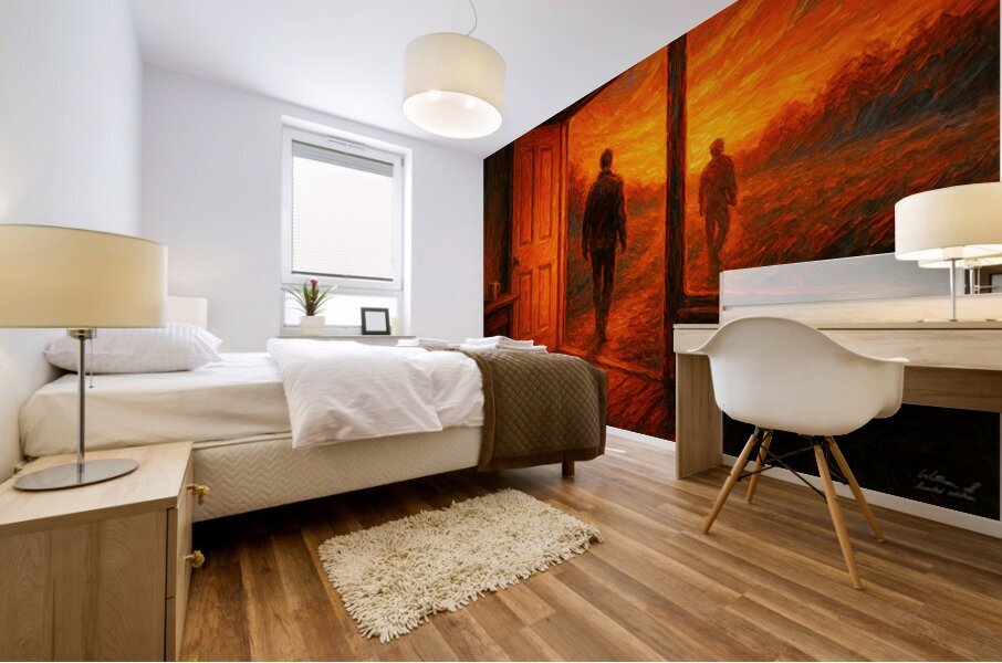 The Sun Rose and You Were Already Leaving 2 Mural print