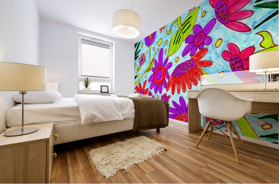 Abstract Cheerful Nature Mural print