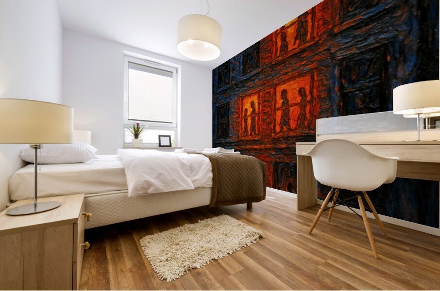 The Apartment Where Time Loops Mural print
