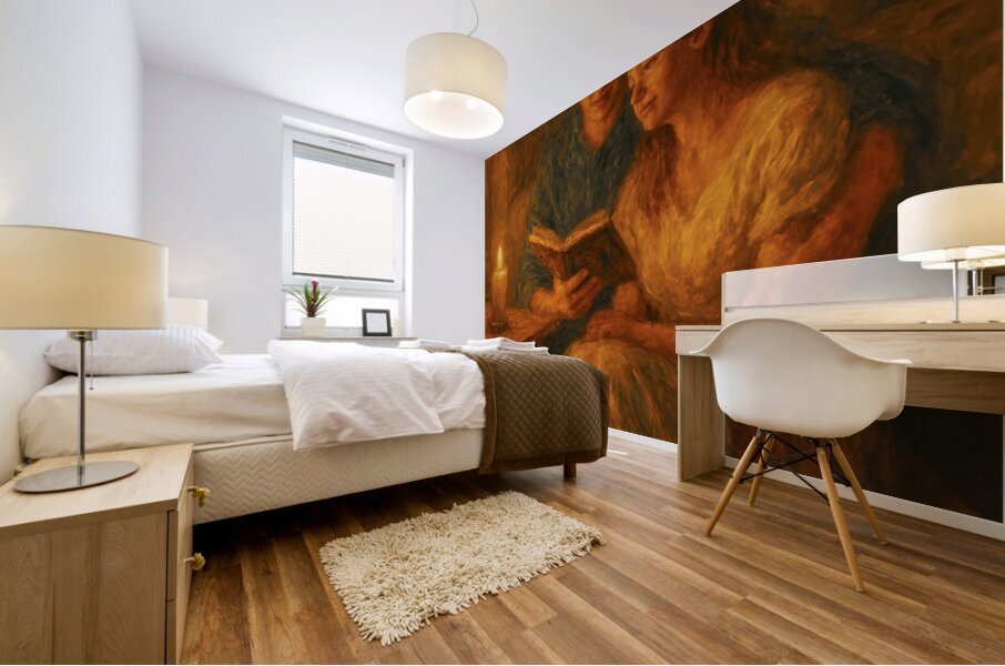 The Couple Mural print