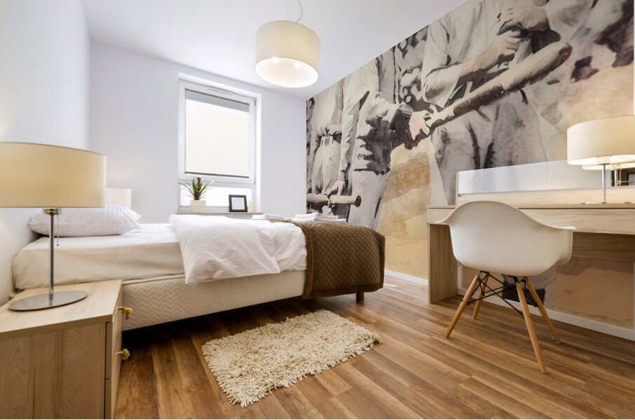 1909 Honus Wagner and Ty Cobb Mural print