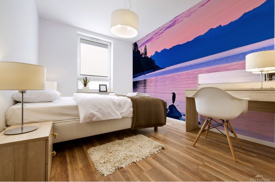A Tranquil Sunrise Mural print