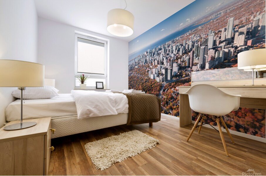 Toronto Skyline Autumn Mural print