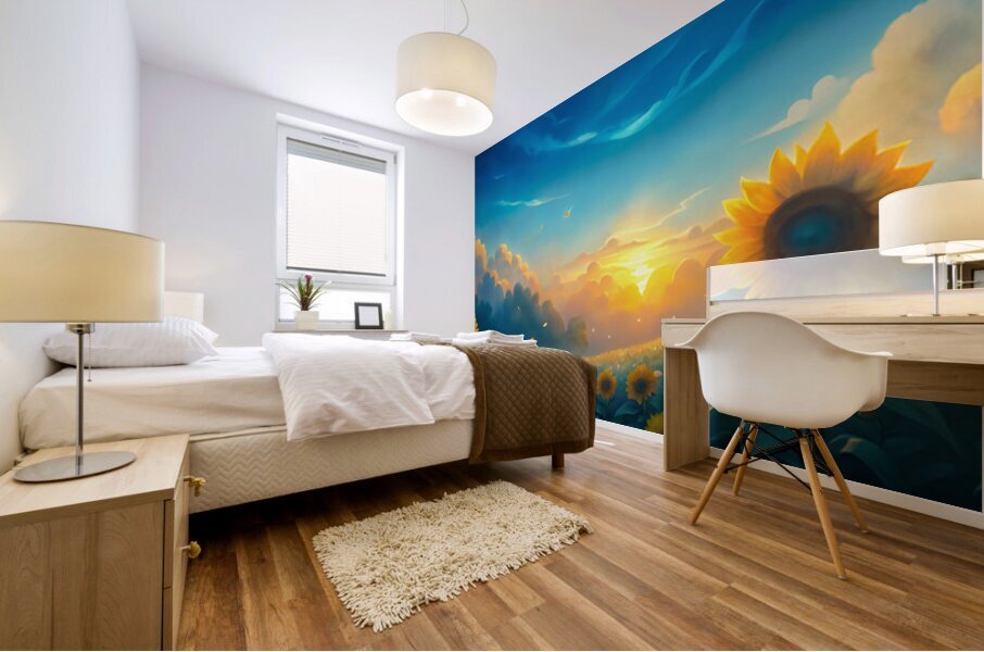 Fields of Positivity Mural print