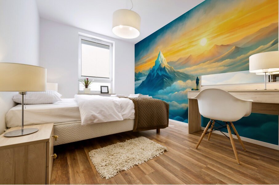 The Summit of Success Mural print