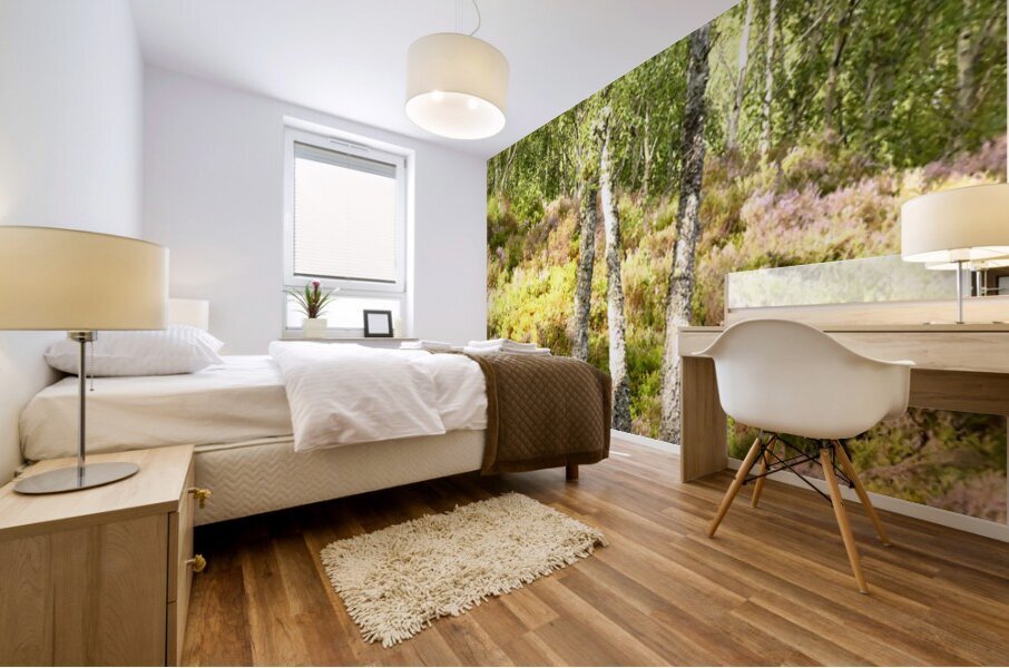 Summer in the Scottish Highlands Mural print