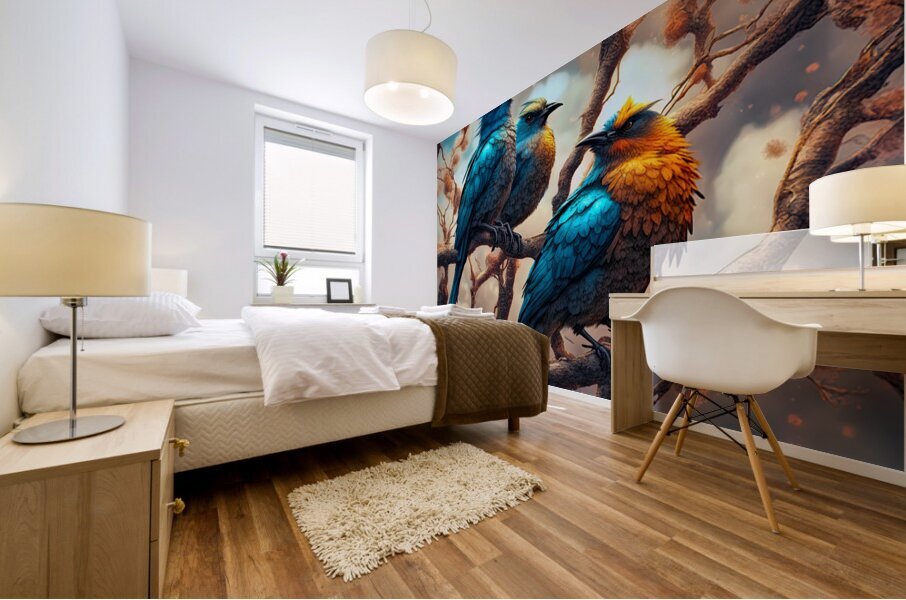 IMPERIAL PIGEONS Mural print