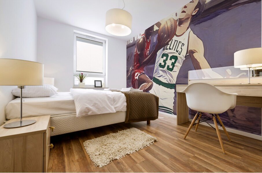 1986 Jordan Reverse Against Bird Mural print