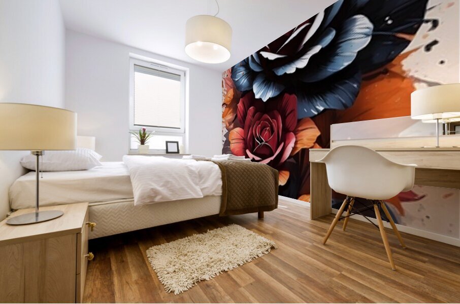 The limits of change_fading or merger Mural print