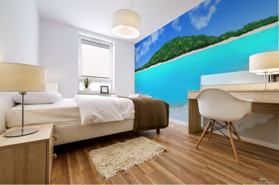 Tranquil Island Escape Mural print