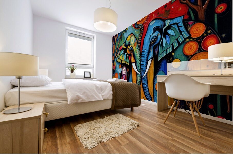 Elephant 2025 05 20 15 27 42 Mural print
