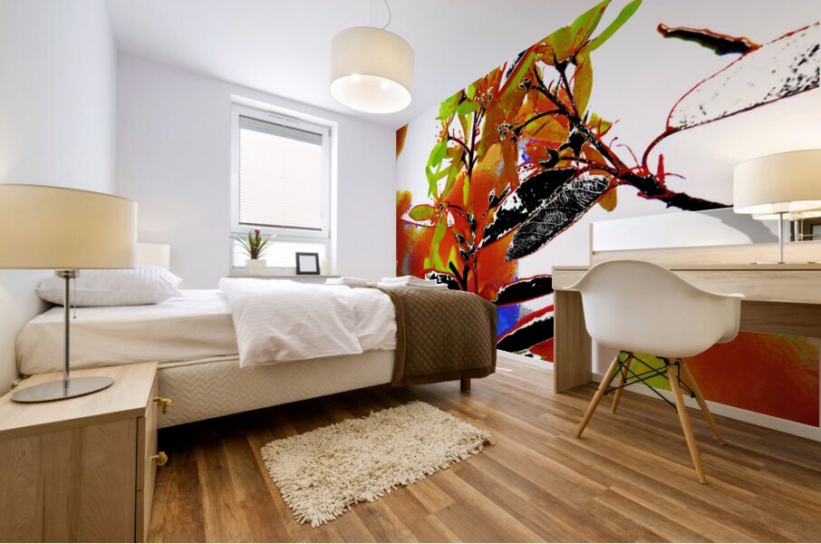 Abstract Florals                                                                                                                      Mural print