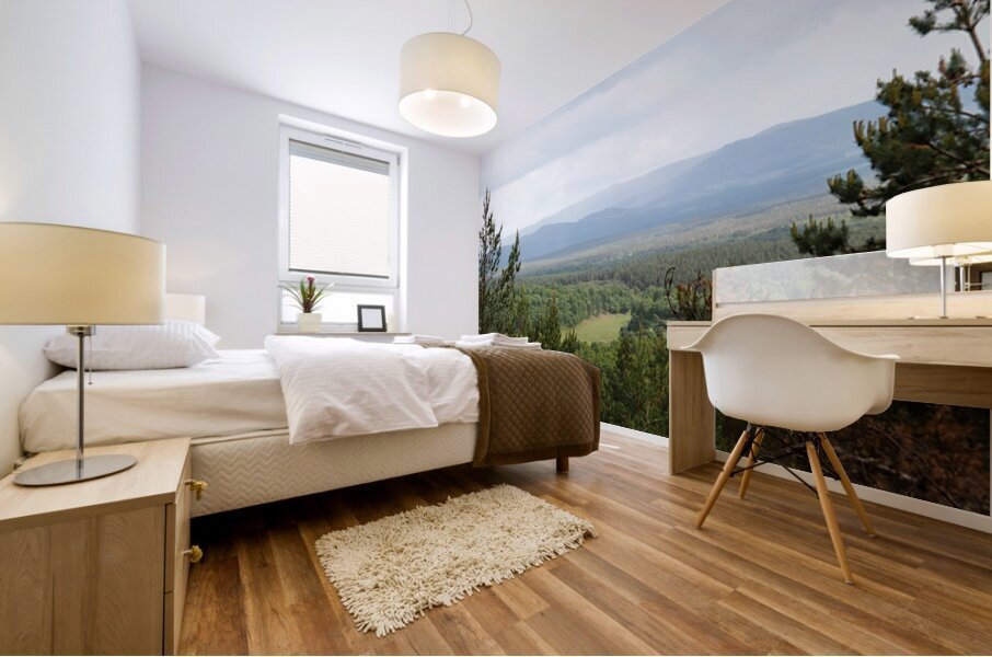 Springs Landscape in the Scottish Highlands                                                                                                                      Mural print