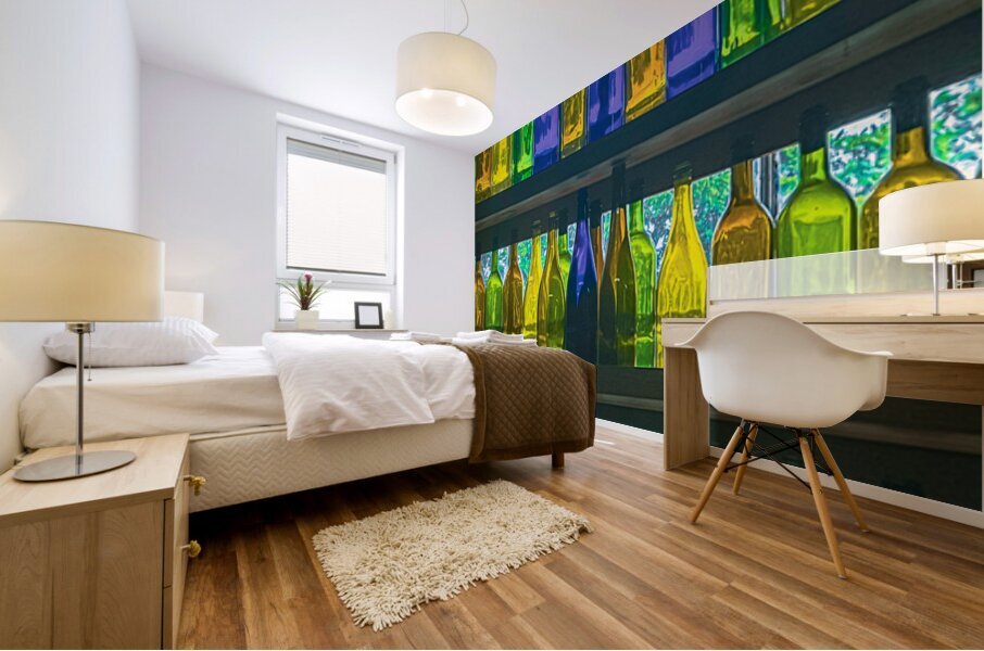 The Bottles Mural print