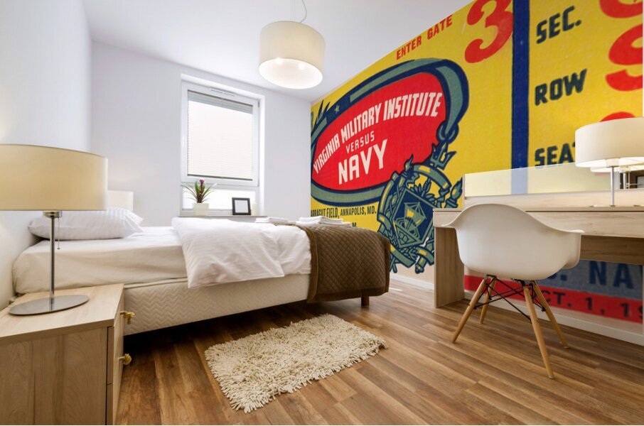 1938 VMI Keydets at Navy Midshipmen Mural print