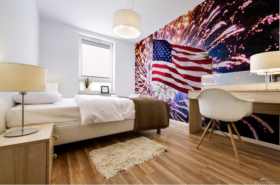 ROCKETS GLARE Our Flag Still There Mural print