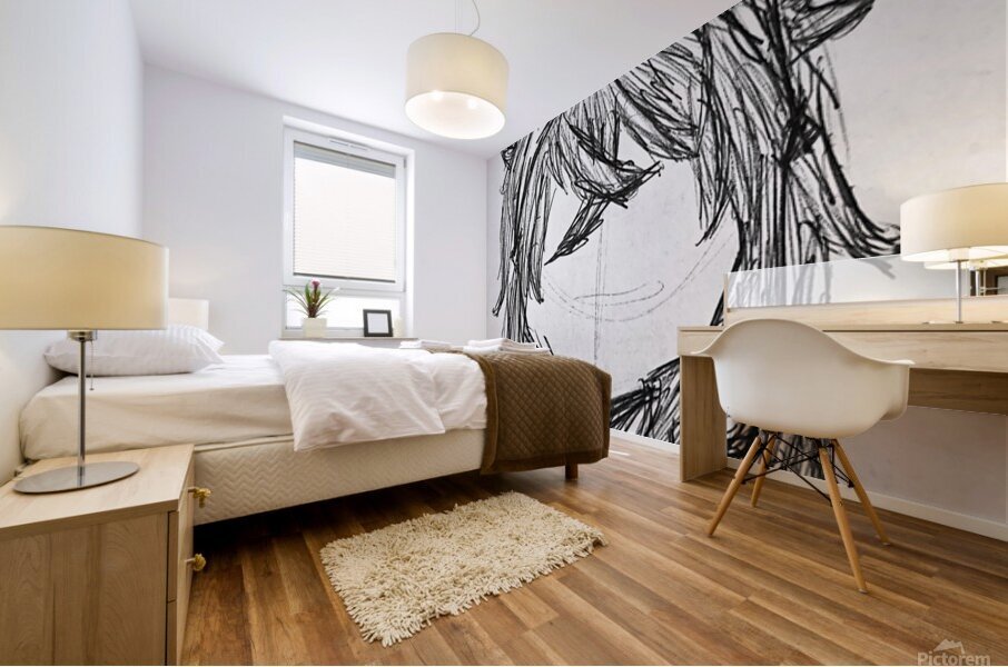 ArtX 44 Face hair Mural print