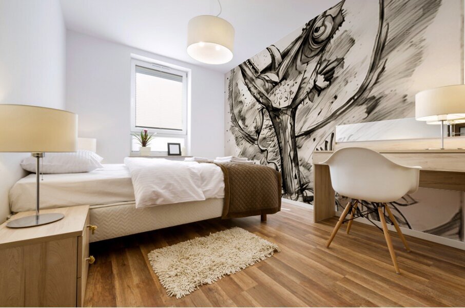 ArtX 541 crazy bird Mural print
