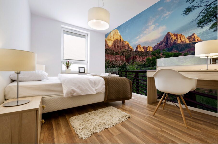 Zion Watchman Sunset View Mural print