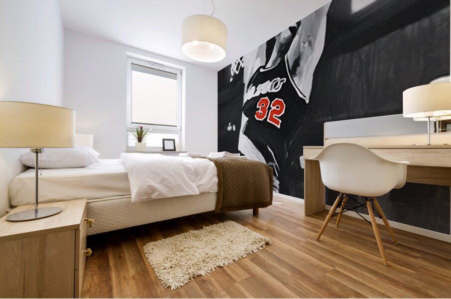 Bill Walton Portland Trailblazers Art Mural print