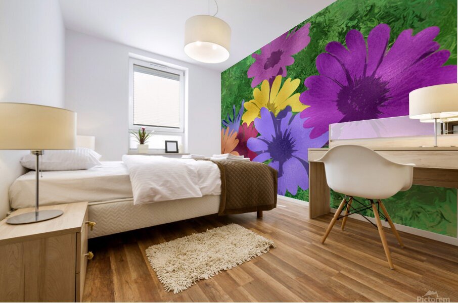 Daisies Mural print
