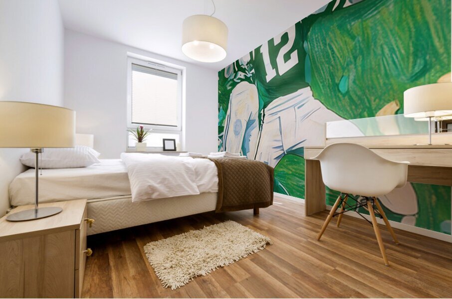 Joe Namath In Action Mural print