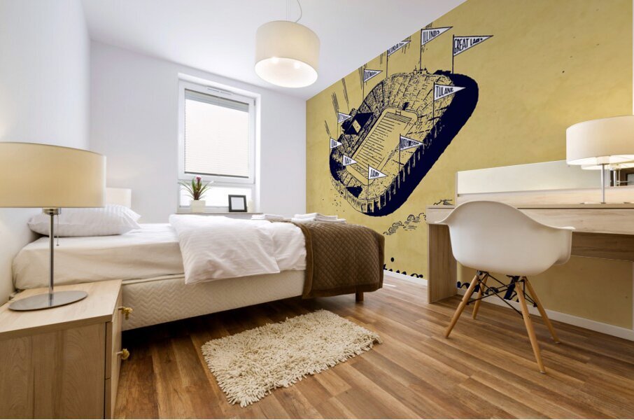 1944 Notre Dame Football Art Mural print