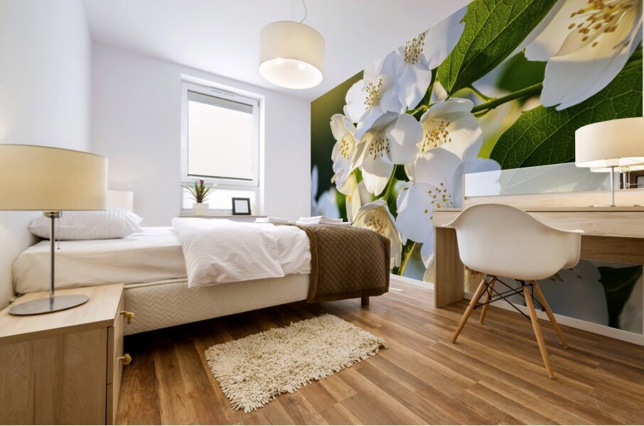 The Perfume of Jasmine Lingers Mural print