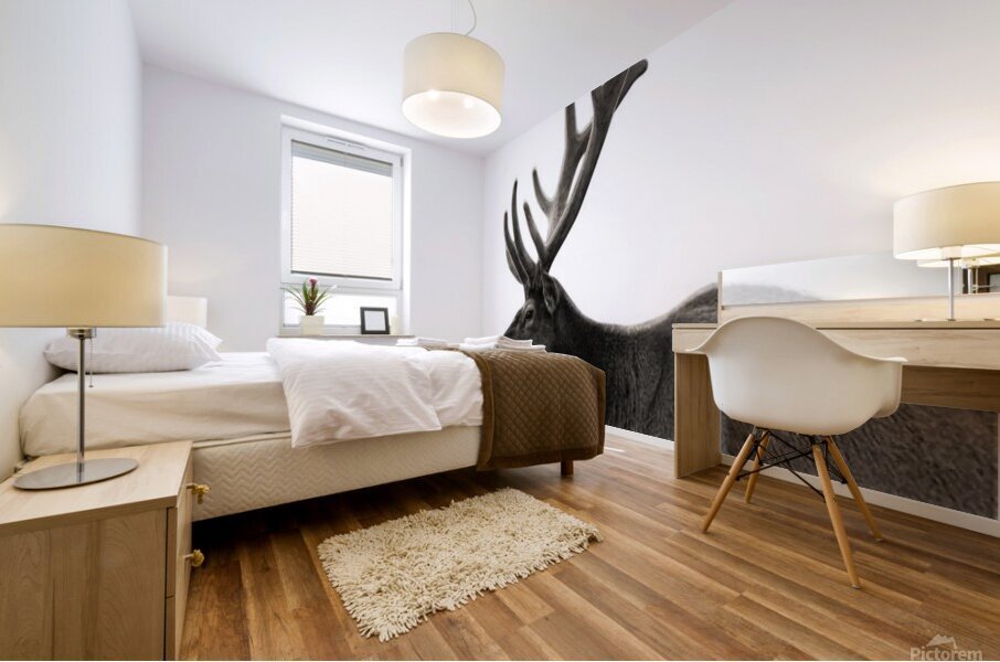 Deer Portrait Mural print