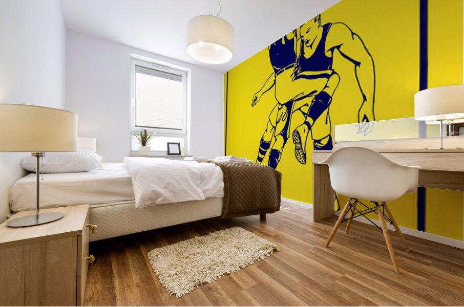 Early 1900s Michigan Basketball Art Mural print