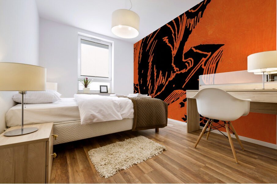 1955 Oregon State Beaver Art Remix Mural print