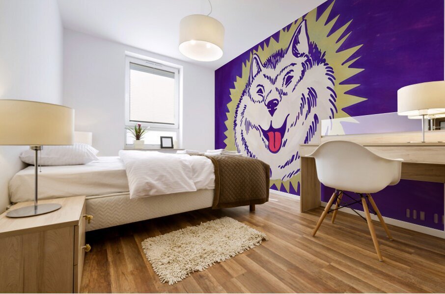 1957 Washington Husky Art Mural print