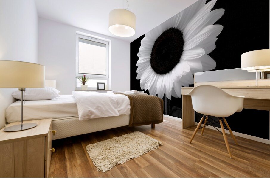 Sunflower Selfie 24 - Sunflower Portrait Art Prints Mural print