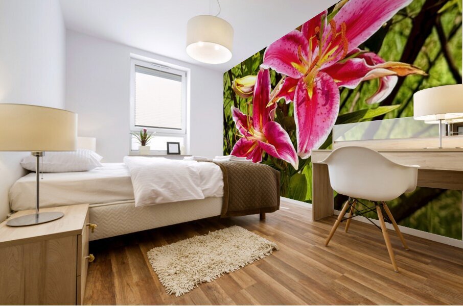 Nancys Day Lily Mural print