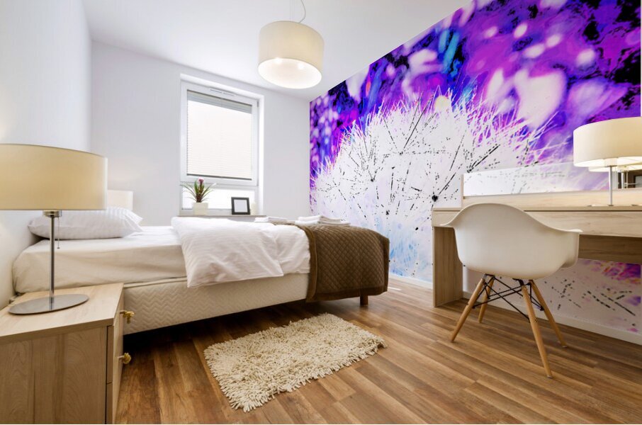 Abstract Surreal Dandelion Mural print