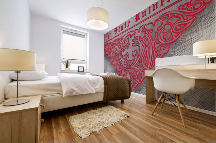 Early 1900s Ohio State University Art Remix Mural print