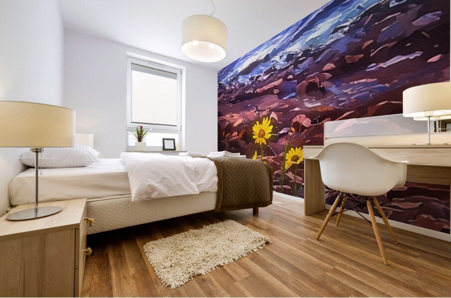 Yellow Petals Mural print