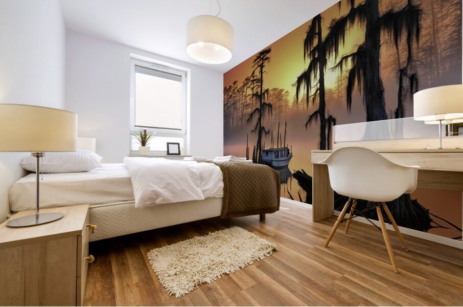 LETS PARK HERE Mural print