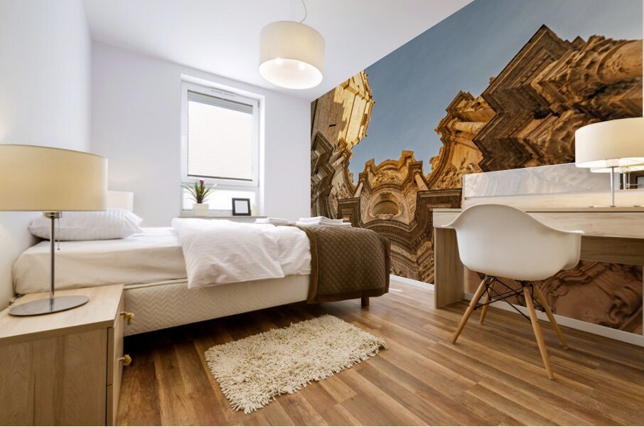 Valencia Cathedral: Skyward Gaze Mural print