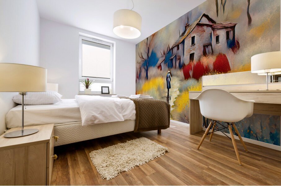   COUNRTYSIDE ......VELVET ABSTRACT    Mural print